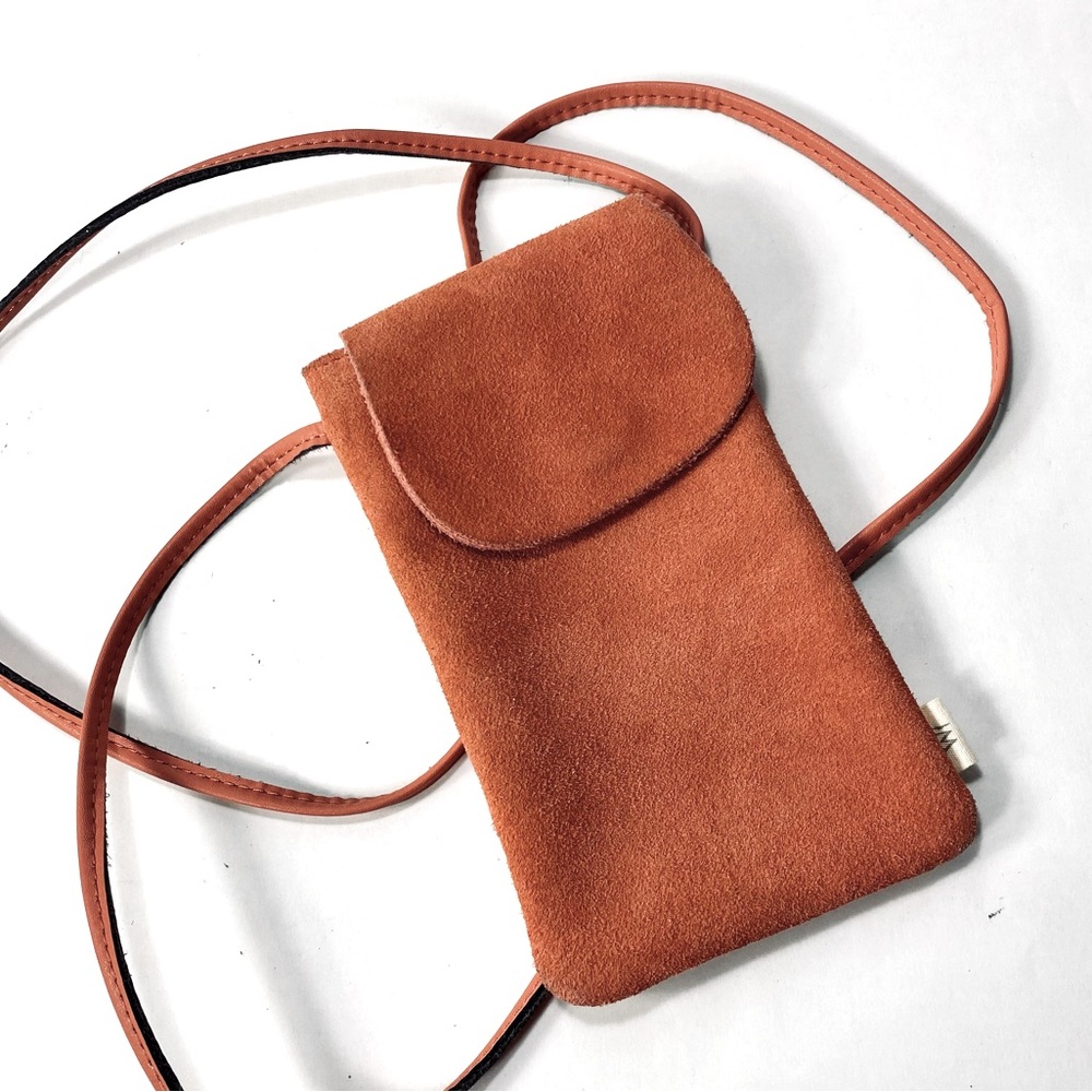 🎉LAST CALL🎉 Wishlsit Copper Coral Suede Crossbody Small Mini Envelope Purse